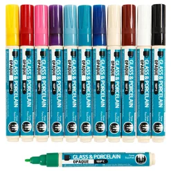 Glas- En Porseleinstiften Kleur Dekkend, 12st.><noscript><img width=