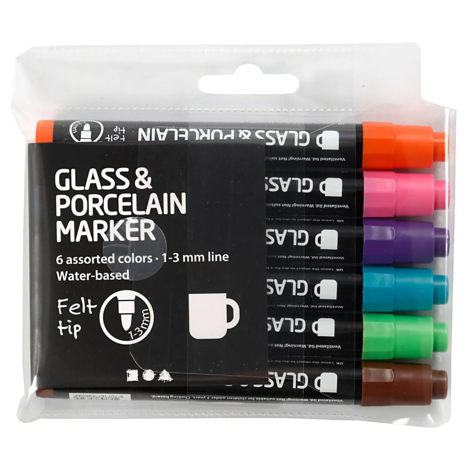 Glas- En Porseleinstiften Extra Kleuren, 6st.-Creativ Company Online