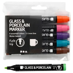 Glas- En Porseleinstiften Extra Kleuren, 6st.-Creativ Company Online