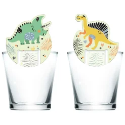Glasdecoratie Dino Roars, 6st.>Folat BV Hot