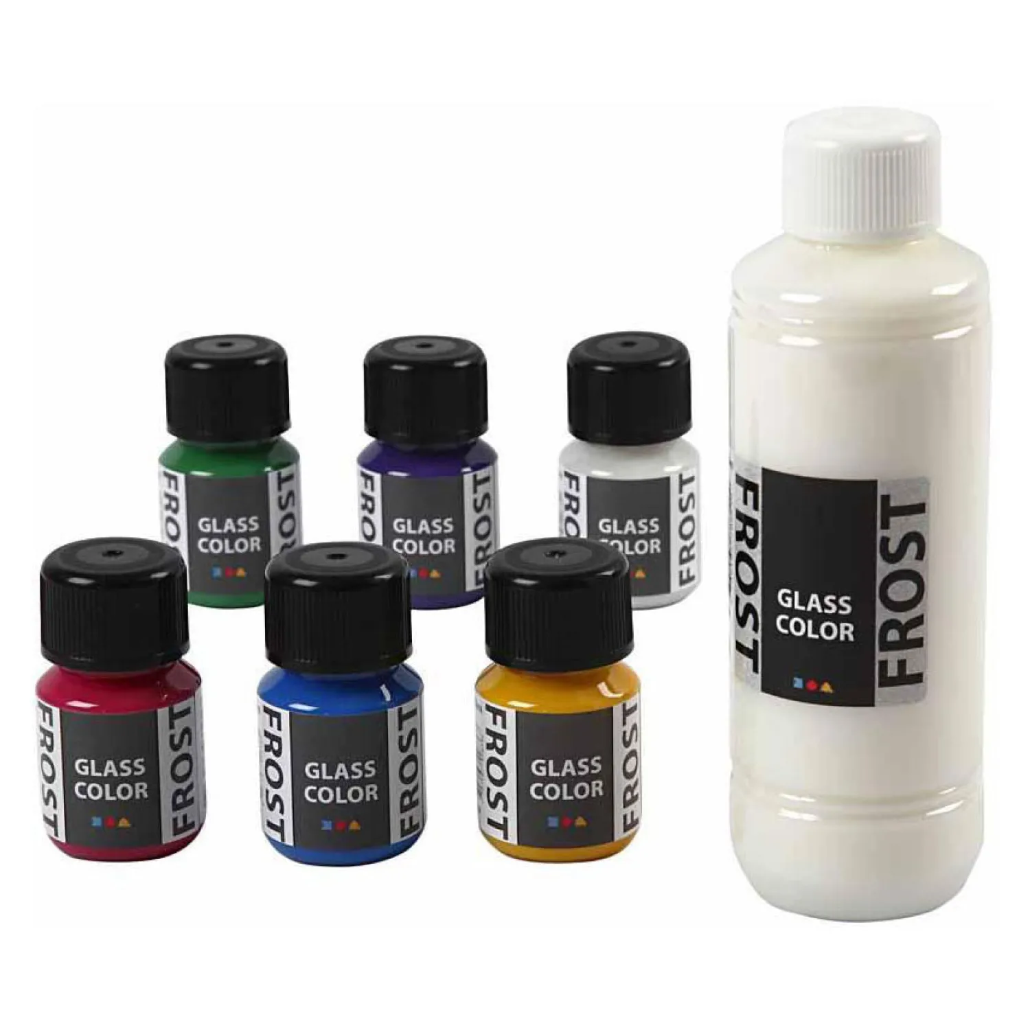 Glass Color Frost Glasverf Kleur, 6x30ml>Creativ Company Hot