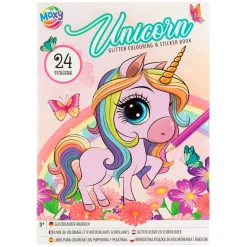 Glitter Kleur en Stickerboek Eenhoorn/Zeemeermin>Creative Craft Group Clearance