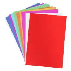 Creative Craft Group Glitterkarton A4, 10 vellen Hot