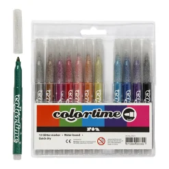 Glitterstiften, 12st.>Creativ Company Sale