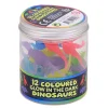 Glow in the Dark Gekleurde Dino Speelfiguren , 12st.>Johntoy