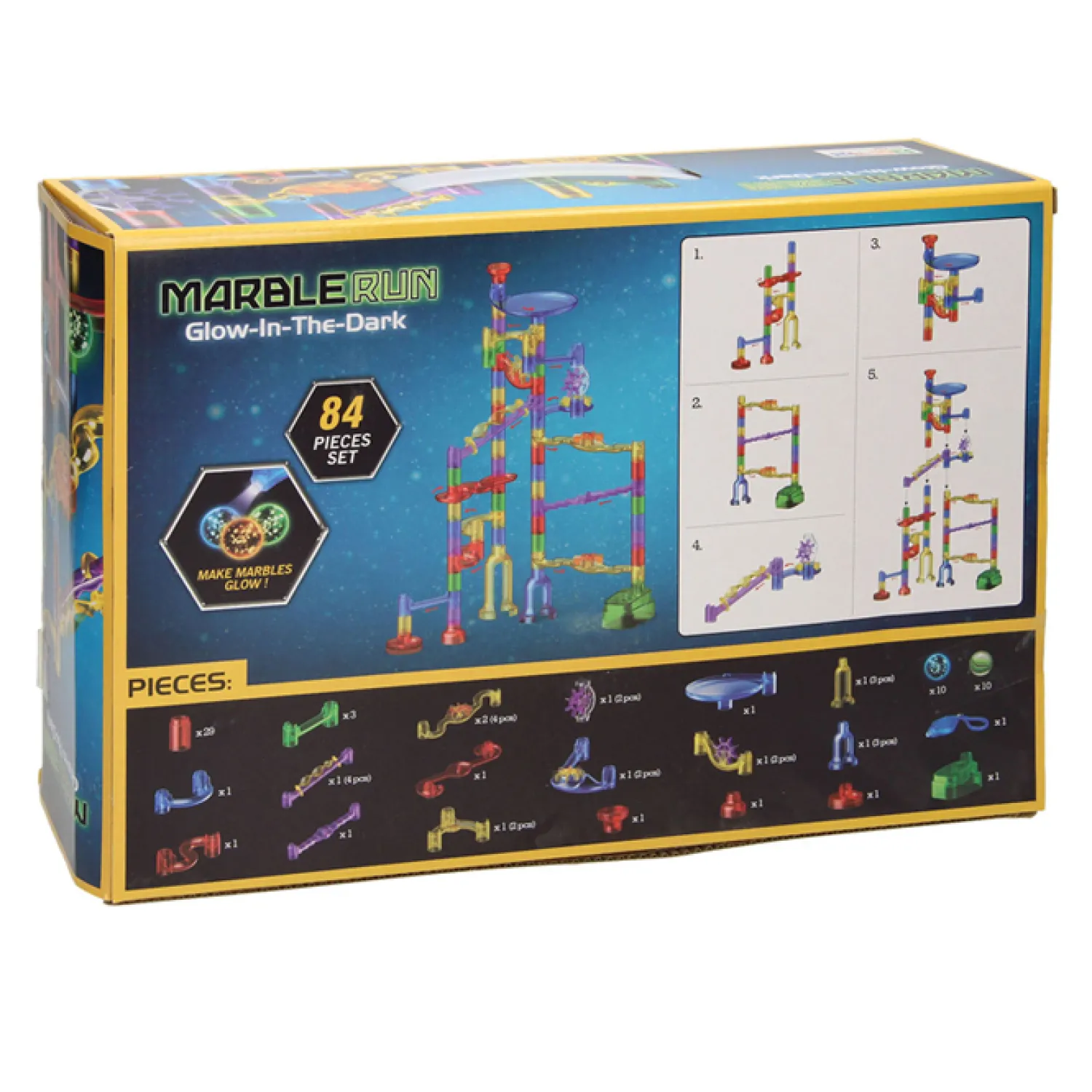 Glow in the Dark Knikkerbaan, 84dlg> New