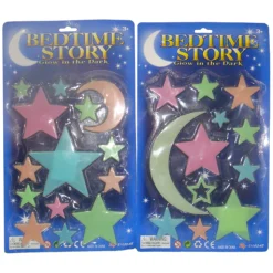 Glow in the Dark Set Kleur Maan en  Sterren Discount