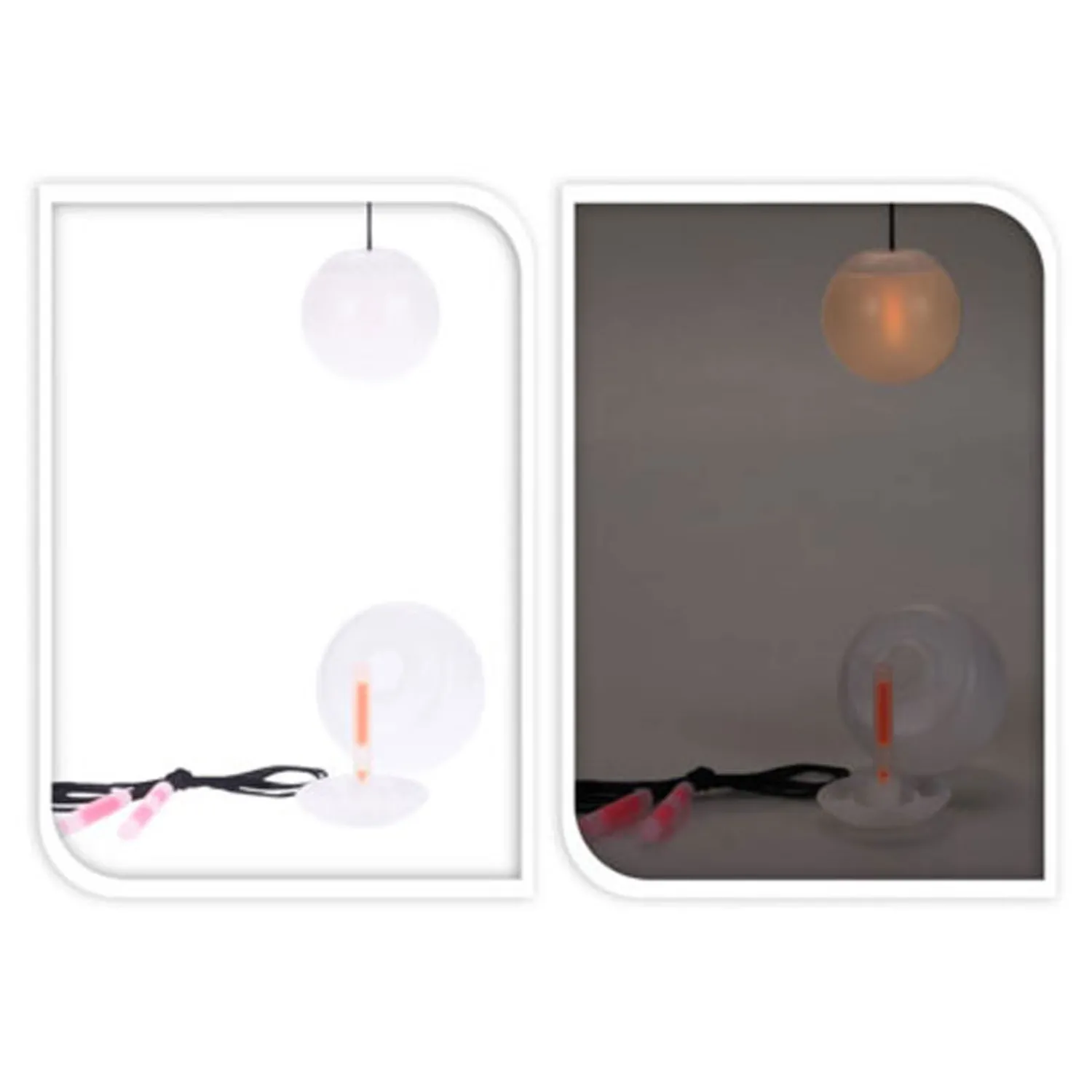 Glow in the Dark Stuntbal aan Koord Discount