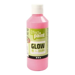 Glow in the Dark Verf - Lichtrood, 250ml>Creativ Company New