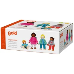 Flexibele Poppen Interculturele Familie, 4st.-Goki Online