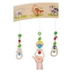 Goki Houten Babygym Boerderijdieren met Geluid Clearance