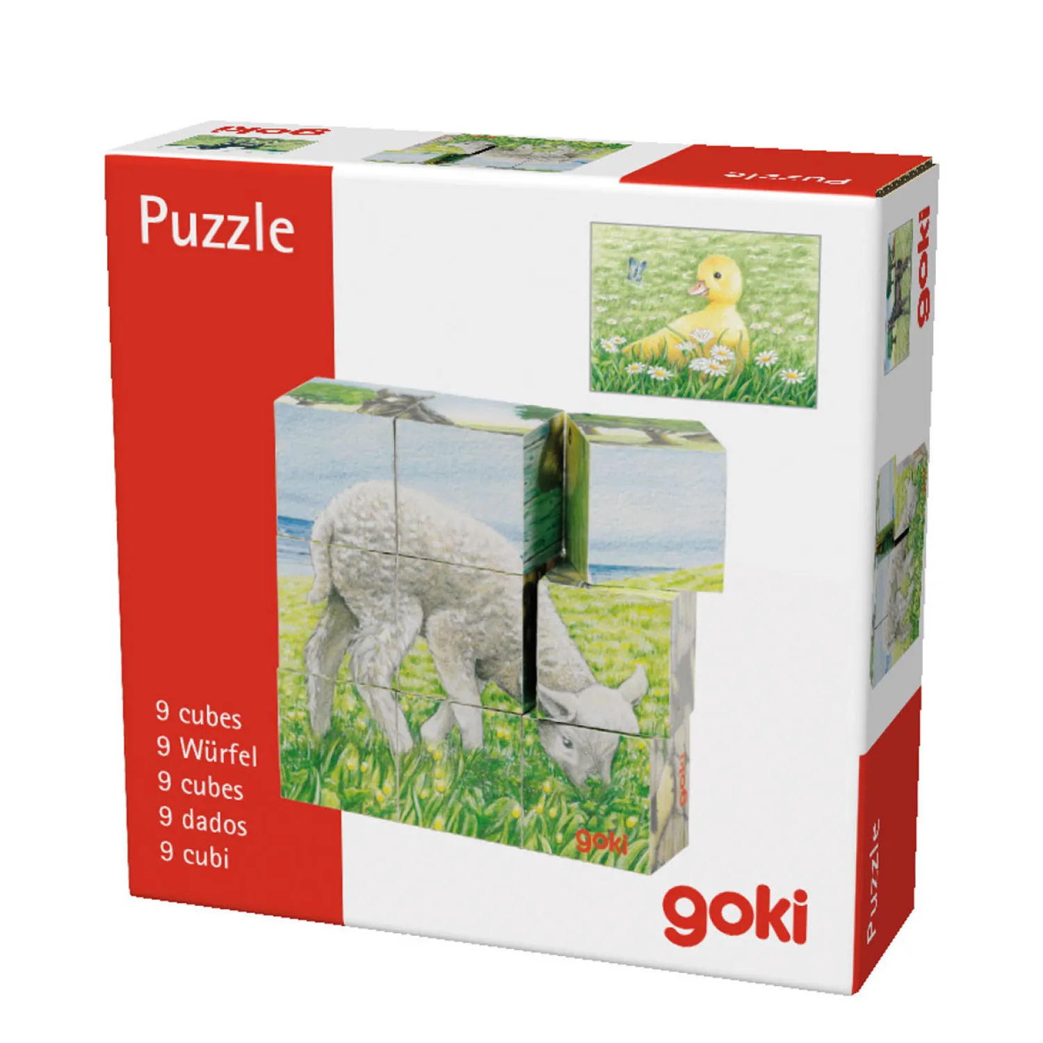 Goki Houten Blokpuzzel Boerderij New
