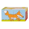 Goki Houten Blokpuzzel Dieren, 2st. Discount