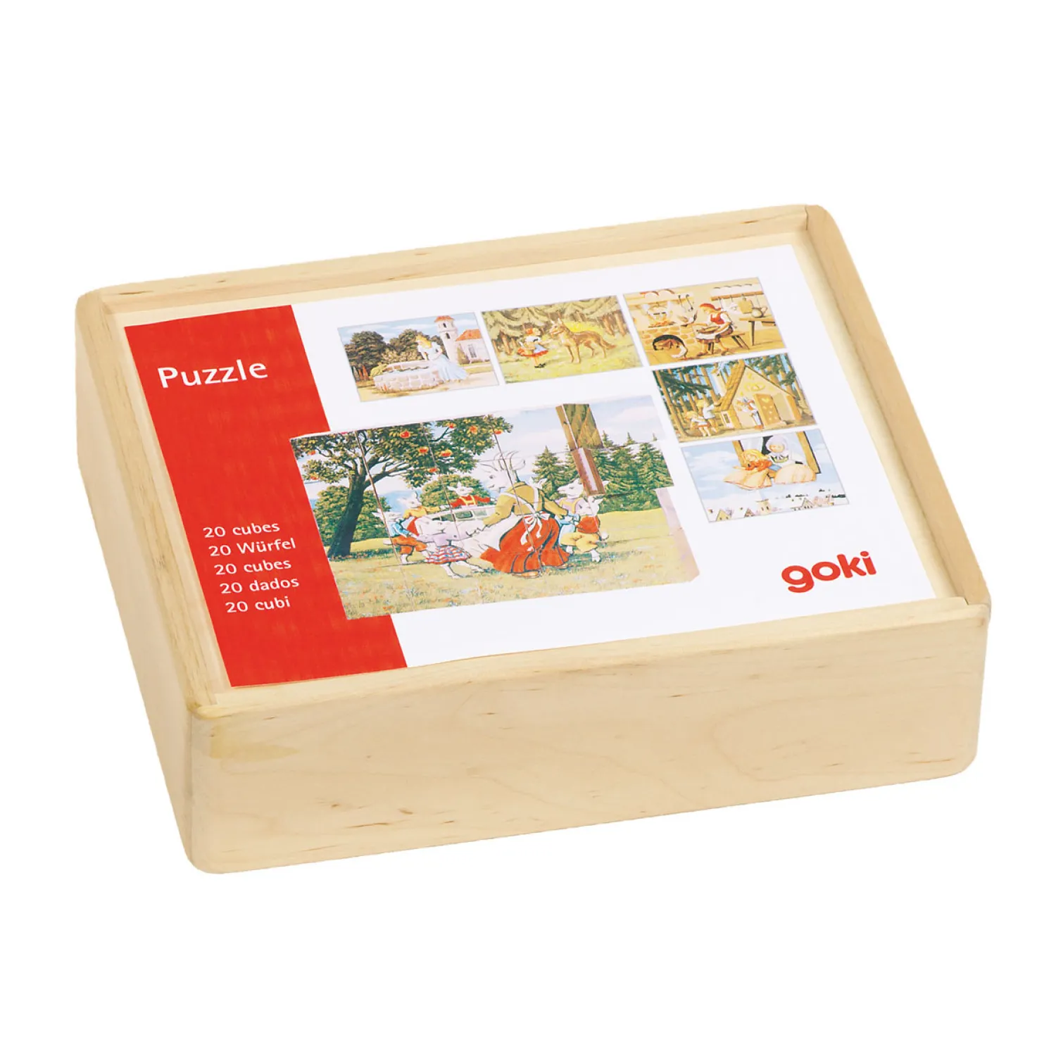 Goki Houten Blokpuzzel Sprookjes Outlet