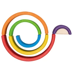 Houten Bouwblokken Regenboog, 5dlg.-Goki Best