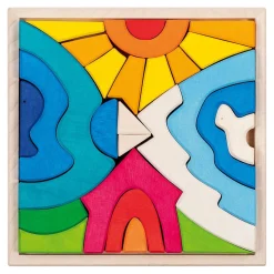 Houten Bouwstenen Kleine Ijsbeer, 22dlg.>Goki Clearance