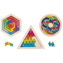 Houten Breinbreker Puzzel, per stuk>Goki Online
