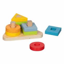 Houten Driehoekig Sorteerspel-Goki New