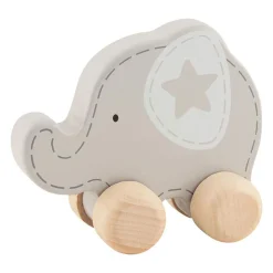 Houten Duwfiguur Olifant-Goki Hot