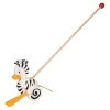 Houten Duwfiguur Zebra Eend>Goki Sale
