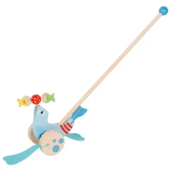 Houten Duwfiguur Zeehond-Goki Discount