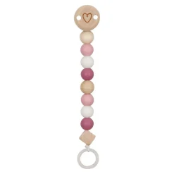 Houten Fopspeenketting Hart Roze>Goki Hot