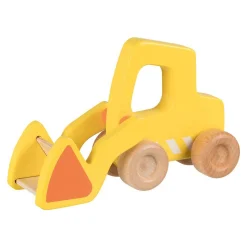 Houten Graafmachine met Shovel Geel-Goki Outlet