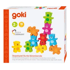 Goki Houten Kleuren Beren Stapelspel, 9dlg. Best