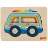Houten Lagenpuzzel Auto, 5st.-Goki