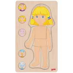 Houten Lagenpuzzel Menselijk Lichaam Meisje, 29st.><noscript><img width=
