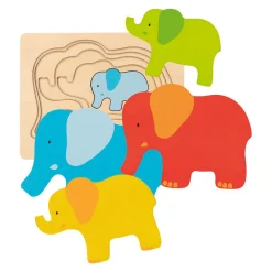 Goki Houten Lagenpuzzel Olifant, 5st. Online