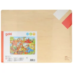 Goki Houten Legpuzzel - Bouwplaats, 96st. Hot
