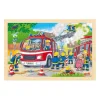 Houten Legpuzzel Brandweer, 24st.>Goki Outlet