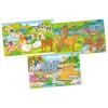 Goki Houten Legpuzzel Dieren, Set van 3 Best