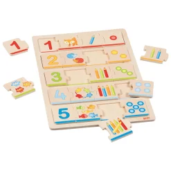 Goki Houten Legpuzzel Leren Tellen, 20st. Best