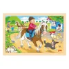 Houten Legpuzzel Ponyboerderij, 24st.-Goki Discount
