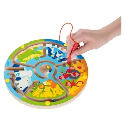 Houten Magneet Doolhof Leren Tellen in de Dierentuin-Goki Clearance