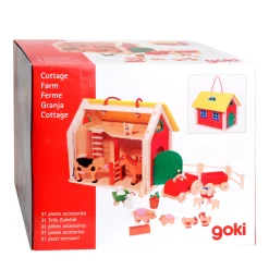 Goki Houten Meeneem Boerderij, 31dlg. New