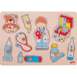 Houten Noppenpuzzel - Bij de Dokter-Goki New