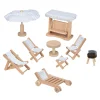 Houten Poppenmeubels Tuinmeubels, 9dlg.-Goki Online