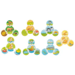 Goki Houten Puzzel Spel Dieren, 28dlg. New