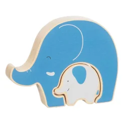 Houten Puzzel Staand Olifant, 2st.-Goki Hot