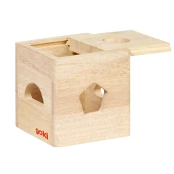 Houten Sorteerkubus met Blokken>Goki Clearance
