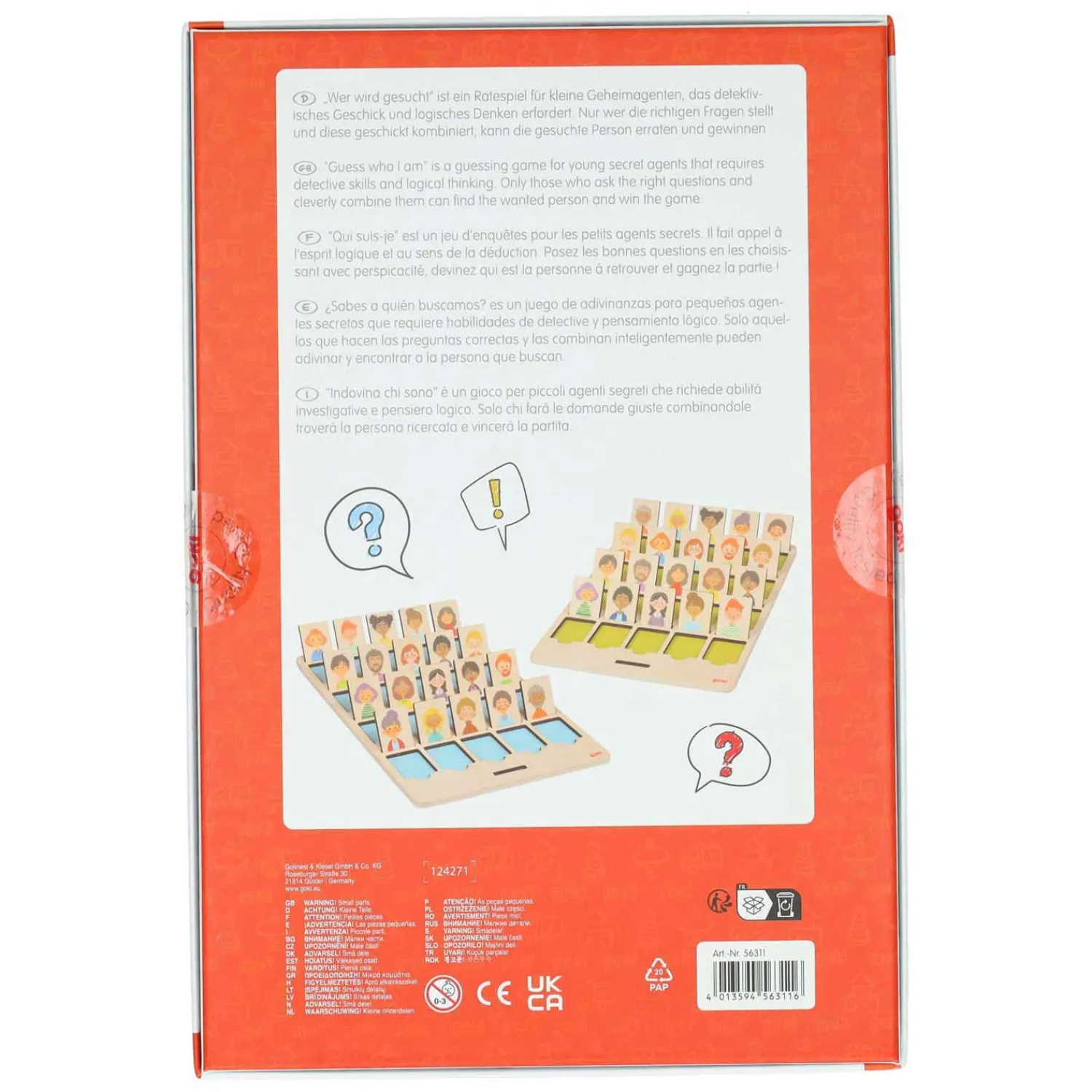 Houten Spel Welke Persoon Ben Ik?>Goki Sale