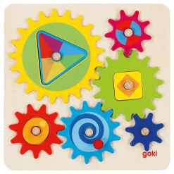 Goki Houten Tandwielenpuzzel, 10st. Discount