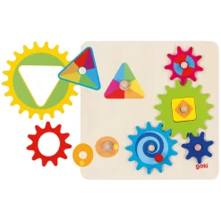 Goki Houten Tandwielenpuzzel, 10st. Discount