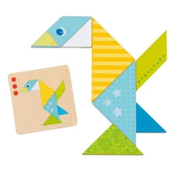 Houten Tangram Wereld-Goki Outlet