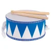 Houten Trommel met Stokken Blauw/Wit-Goki Sale