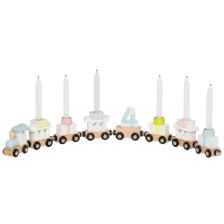 Houten Verjaardagstrein, 10dlg.-Goki Outlet