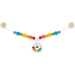 Goki Houten Wandelwagenketting Regenboog met Clips Hot